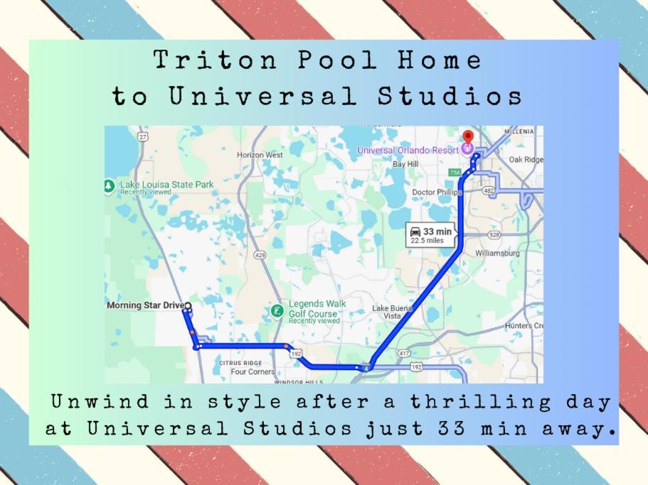 Triton Vacation Pool Home Near Disney Orlando Kültér fotó